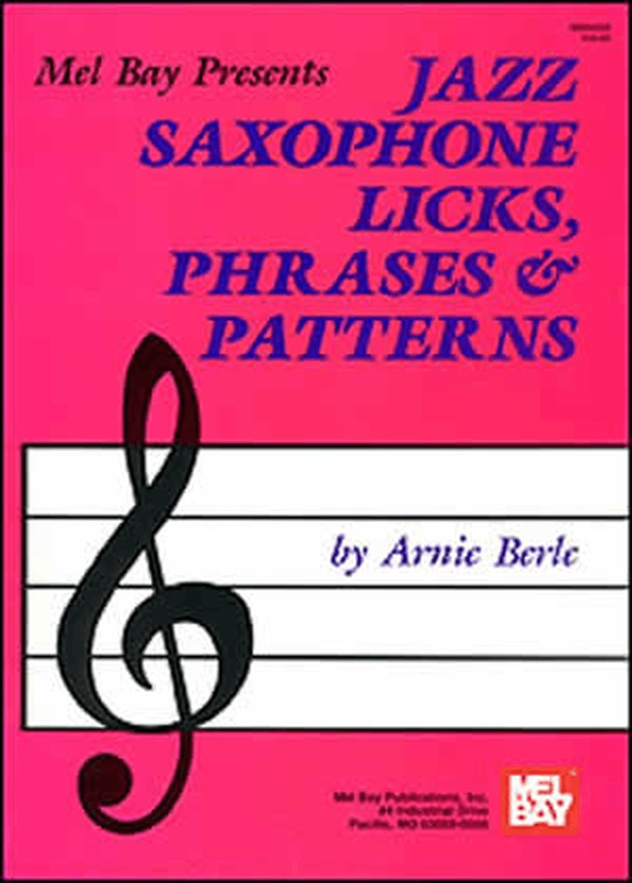 Jazz Saxophone Licks, Phrases & Patterns Saxophone scores gallery preview page 1