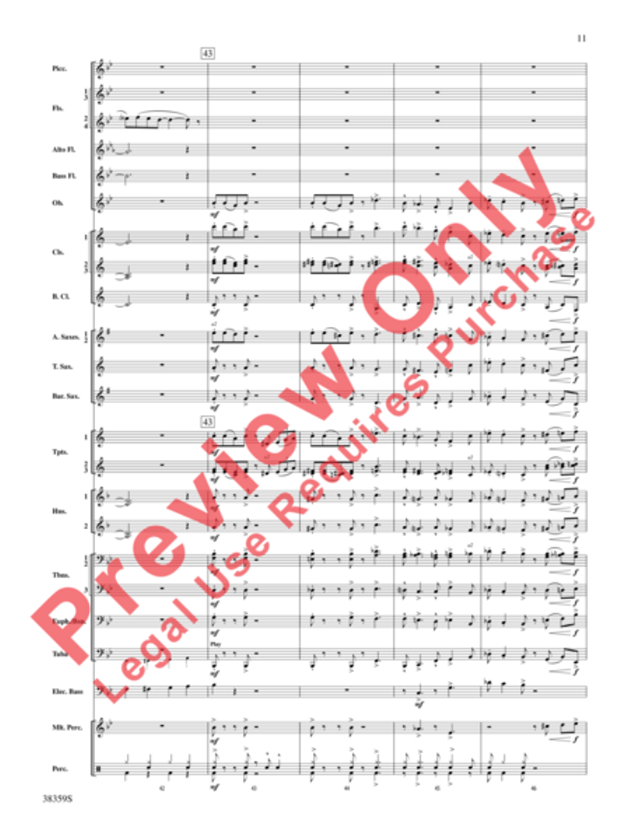 Those Fabulous Flutes Concert Band scores gallery preview page 12