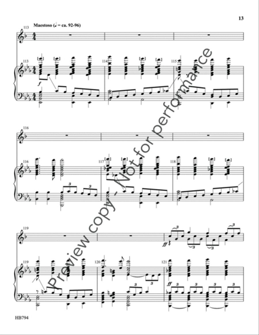 Joyful, Joyful, We Adore Thee - Tucker - full score 5-Octaves scores gallery preview page 12