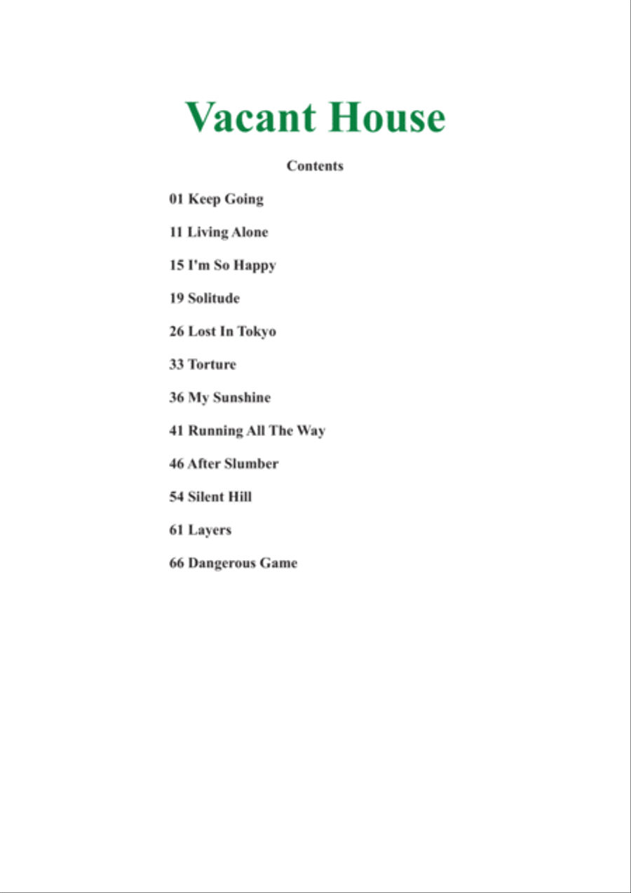 Vacant House (12 New Age Piano Solos) Piano Solo scores gallery preview page 2