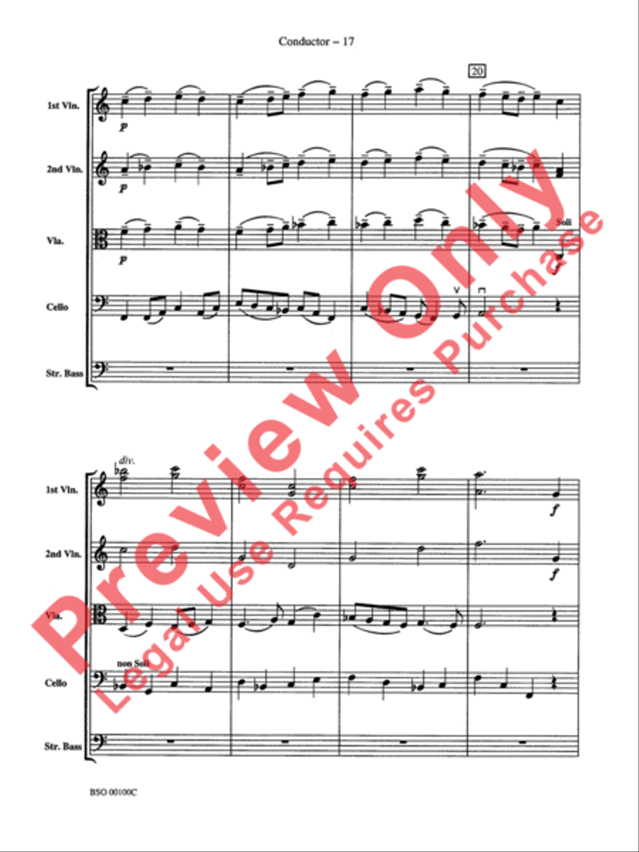 Knightsbridge Suite String Orchestra scores gallery preview page 19