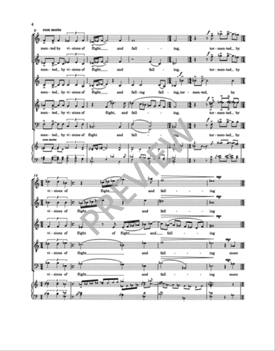 Leonardo Dreams of His Flying Machine Choir scores gallery preview page 3