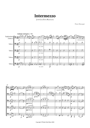 Intermezzo from Cavalleria Rusticana by Mascagni for Tuba Quintet