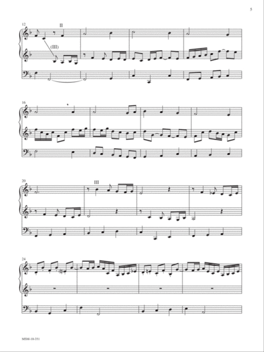 All Glory Be to God on High (Setting I) Organ scores gallery preview page 2