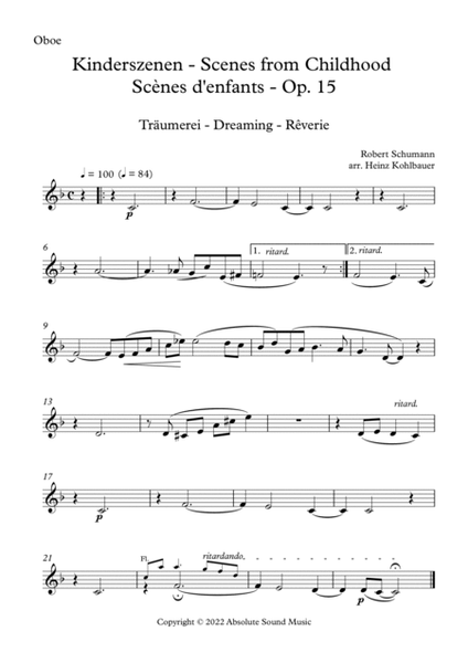 Träumerei - Dreaming - Rêverie from "Scenes from Childhood", Op. 15 image number null