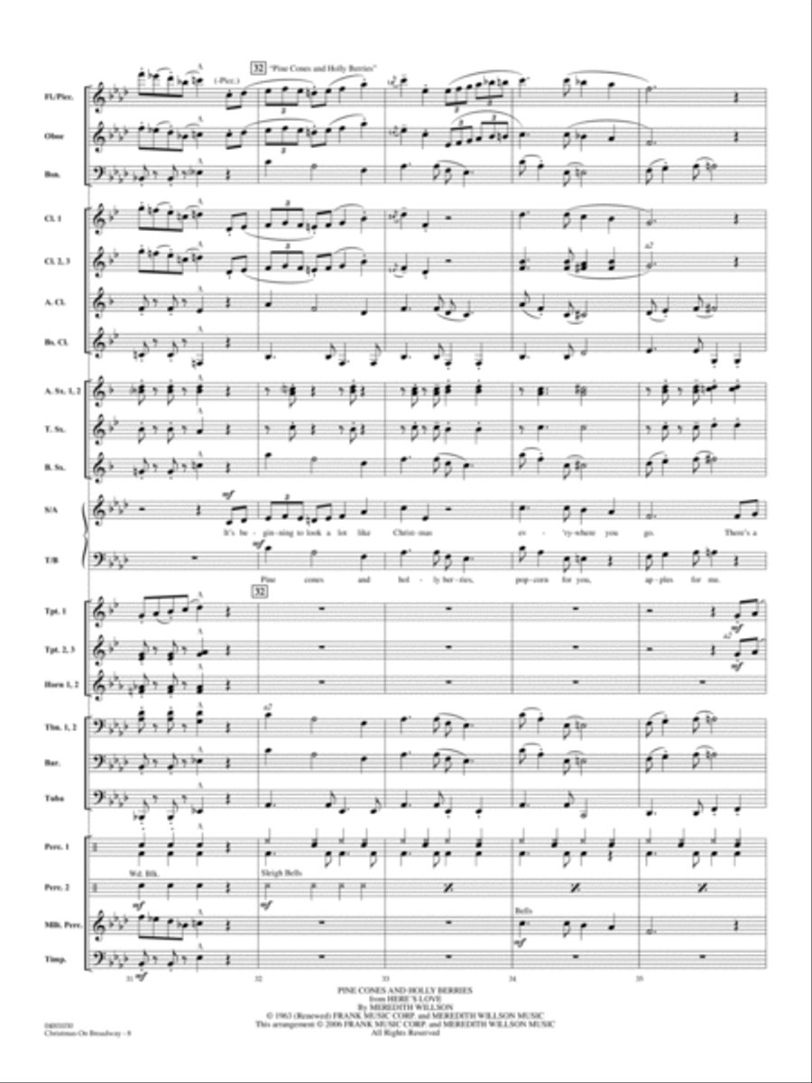Christmas on Broadway - Full Score Choir scores gallery preview page 8