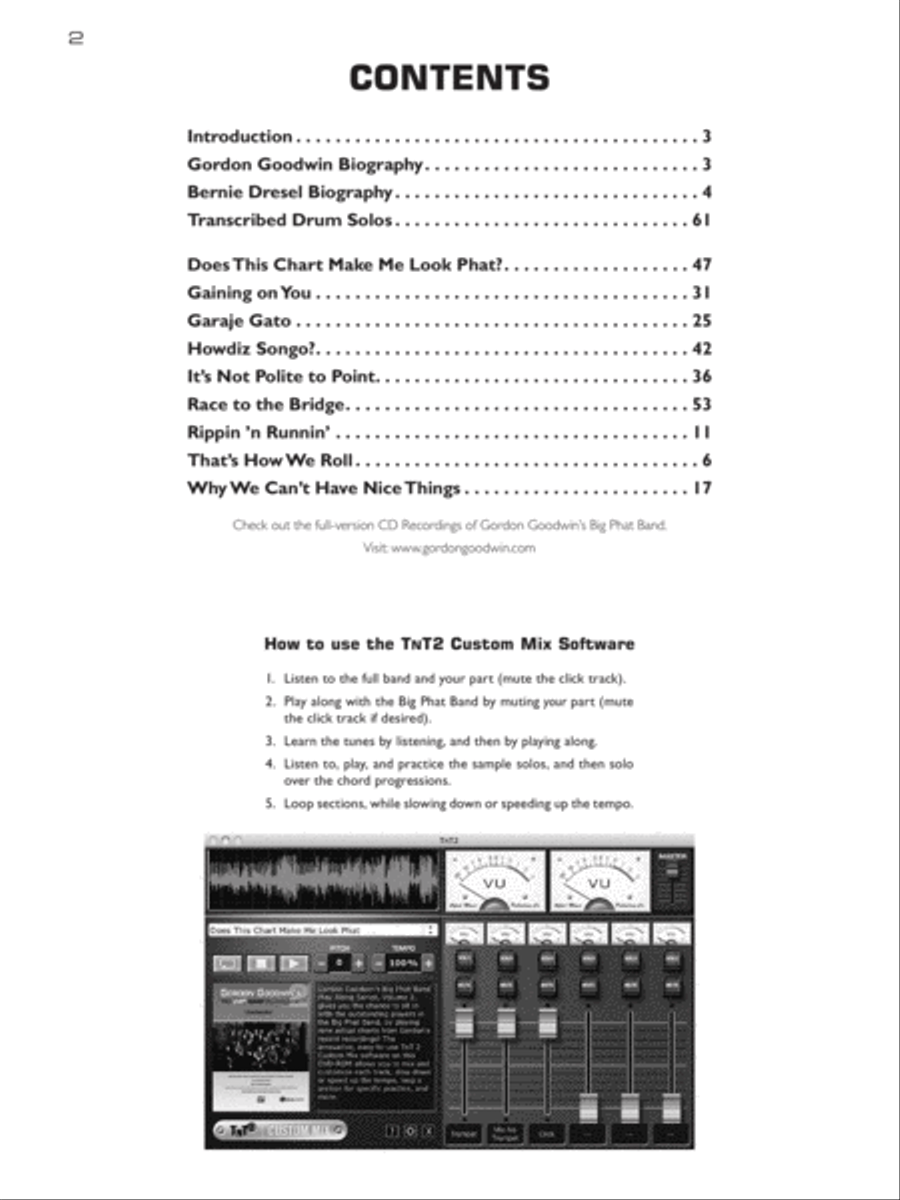 Gordon Goodwin's Big Phat Play Along, Volume 2 Drum Set scores gallery preview page 3
