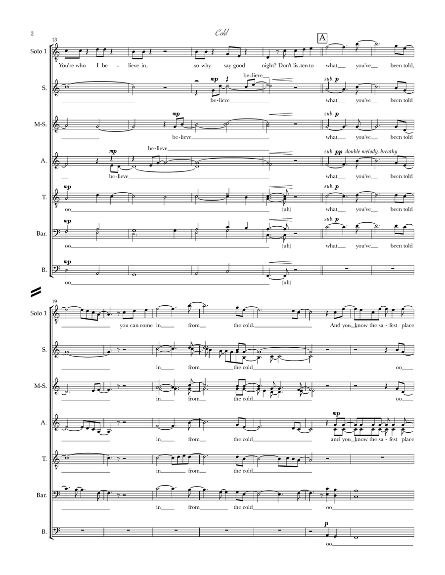 Cold Divisi scores gallery preview page 2