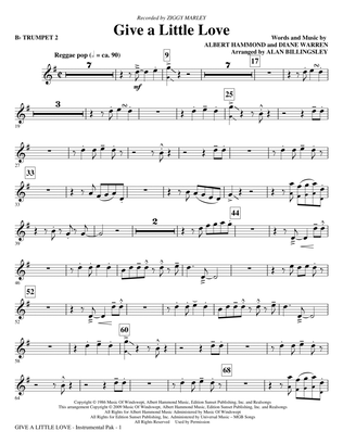 Book cover for Give A Little Love (arr. Alan Billingsley) - Bb Trumpet 2