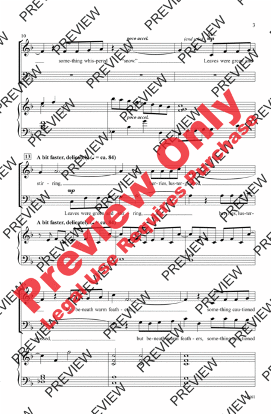Something Told the Wild Geese 3-Part scores gallery preview page 3