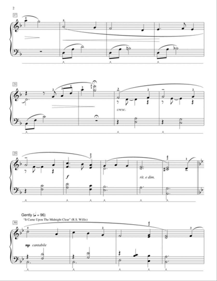So Tender And Mild - A Christmas Medley Piano Method scores gallery preview page 2