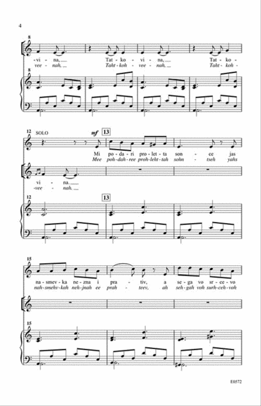 Tatkovina 2-part with Violin