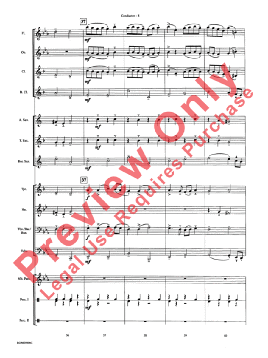 Russian Folk Dance Concert Band scores gallery preview page 10