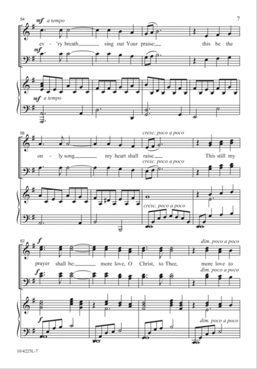 More Love to Thee 4-Part scores gallery preview page 8
