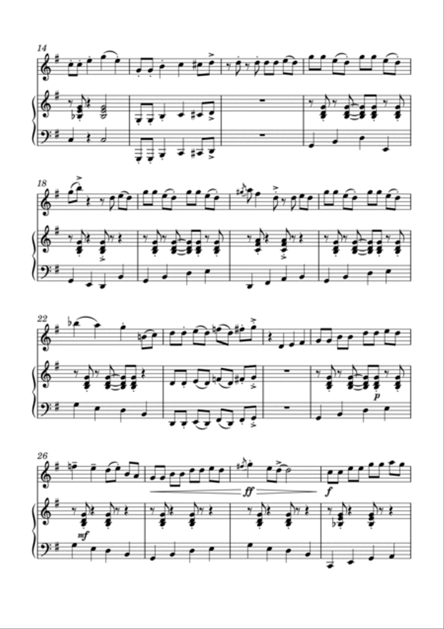 Rock'n'Roll Party! Flute Solo scores gallery preview page 2