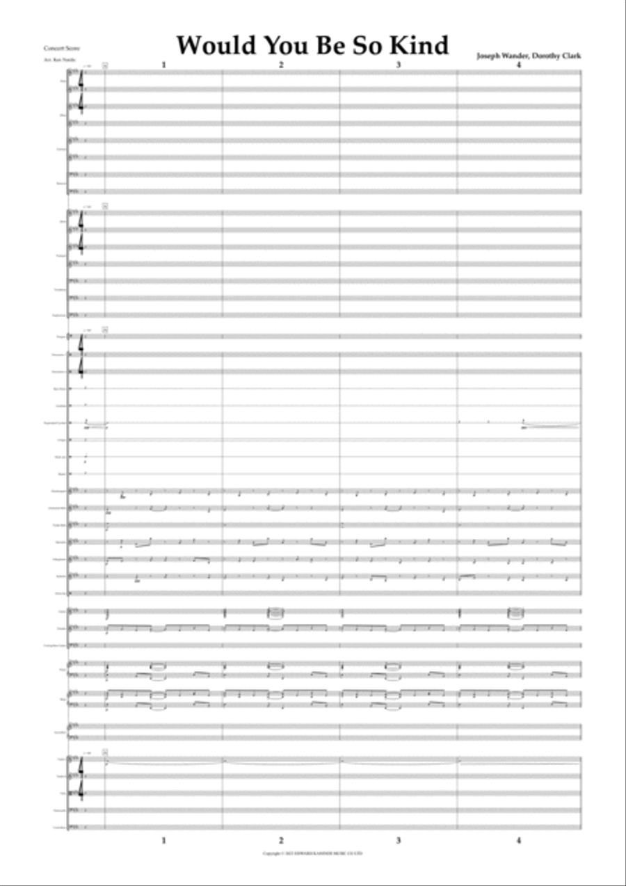 Would You Be So Kind Full Orchestra scores gallery preview page 2