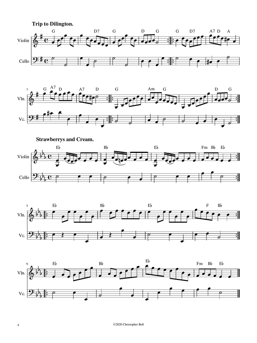 Ignatius Sancho - Twelve Country Dances Small Ensemble scores gallery preview page 4