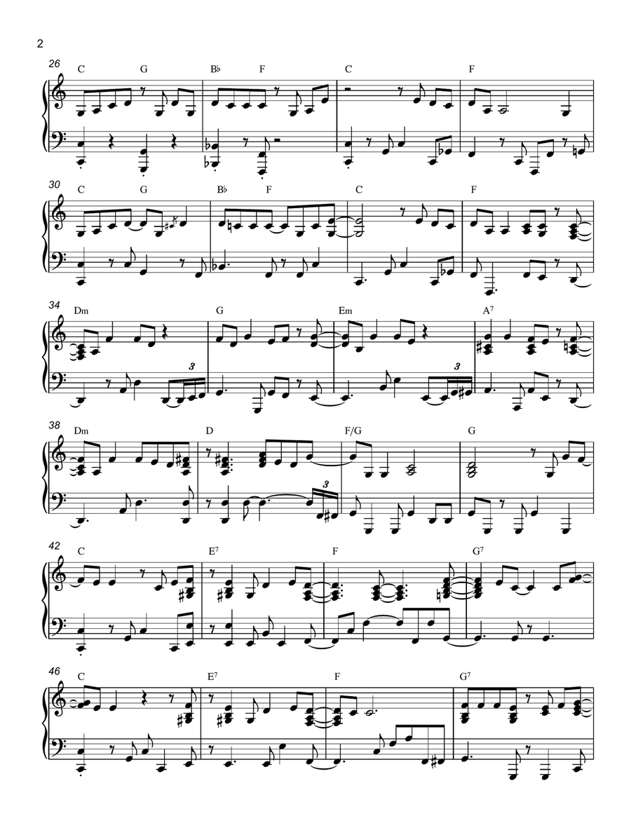 Build Me Up Buttercup (piano cover) Piano Solo scores gallery preview page 2