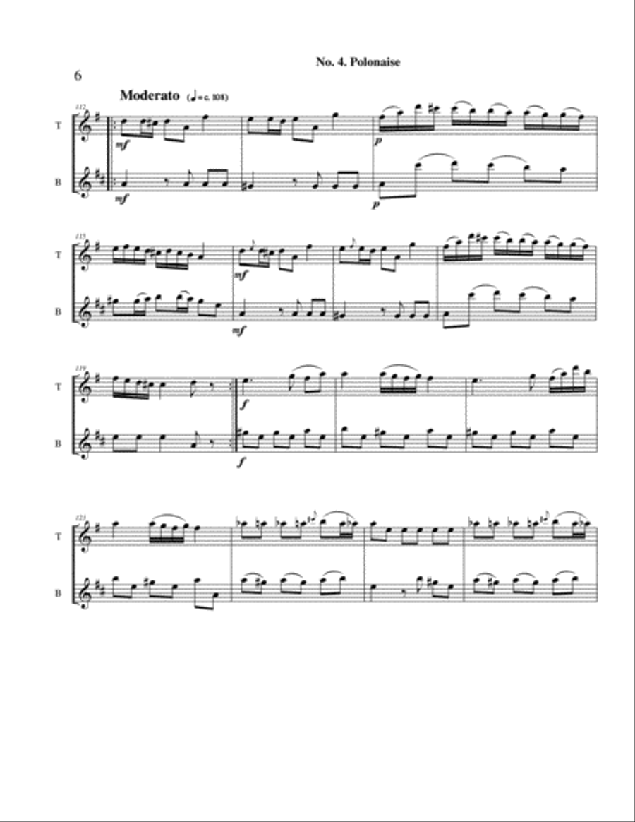 Twelve Mozart Duets Twelve Mozart Duets Woodwind Duet scores gallery preview page 6