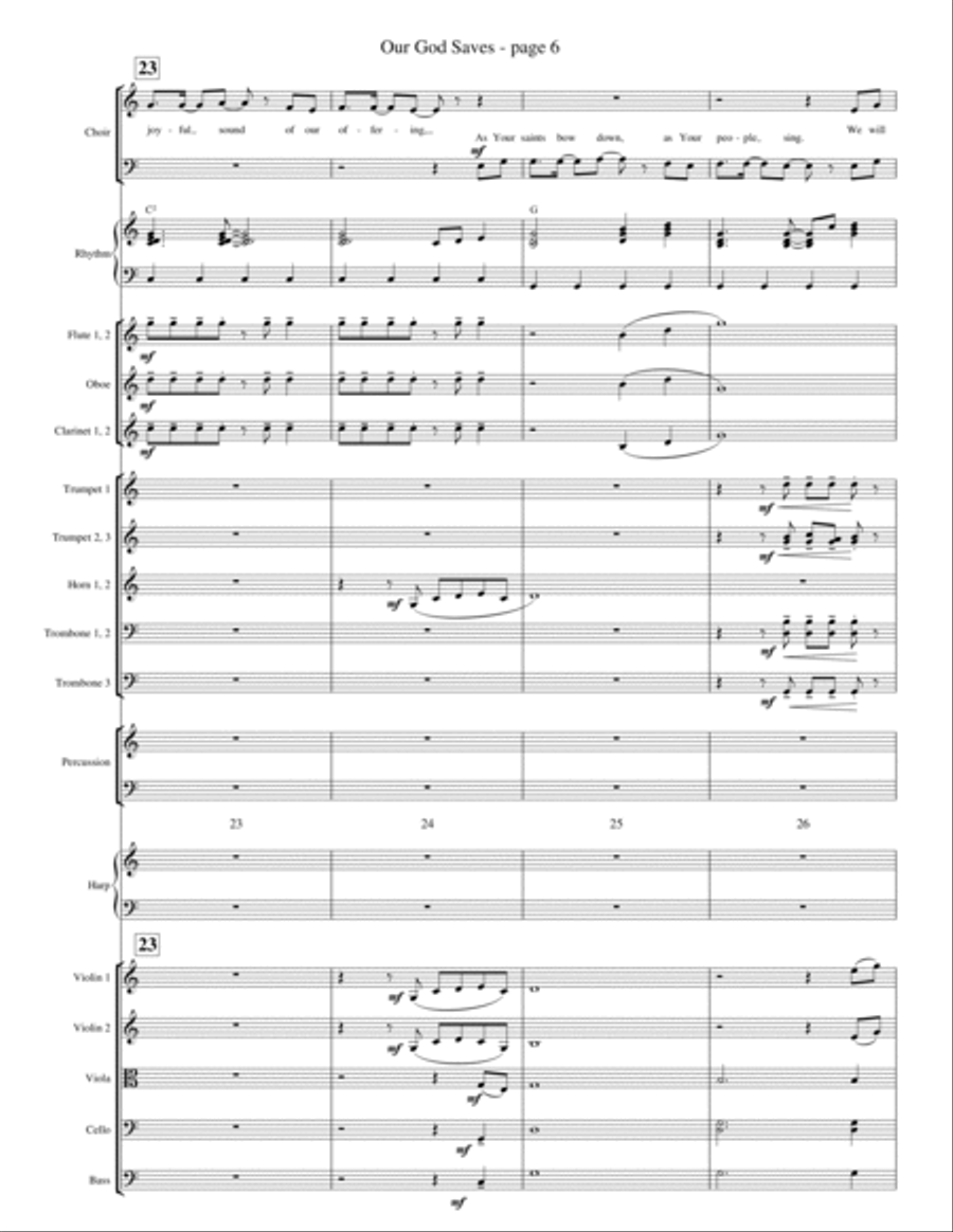 Our God Saves - Full Score Choir scores gallery preview page 6
