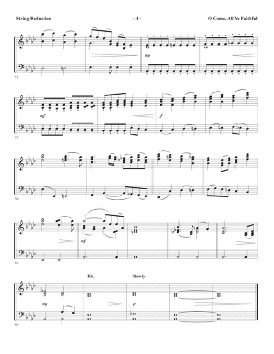 The Thrill of Hope (A New Service of Lessons and Carols) - Keyboard String Reduction