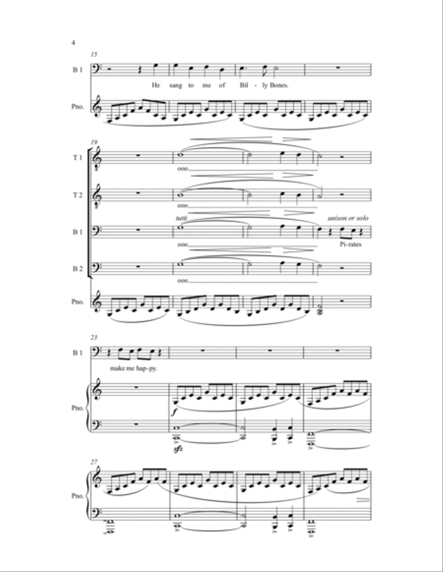 Pirate Song TTBB scores gallery preview page 7