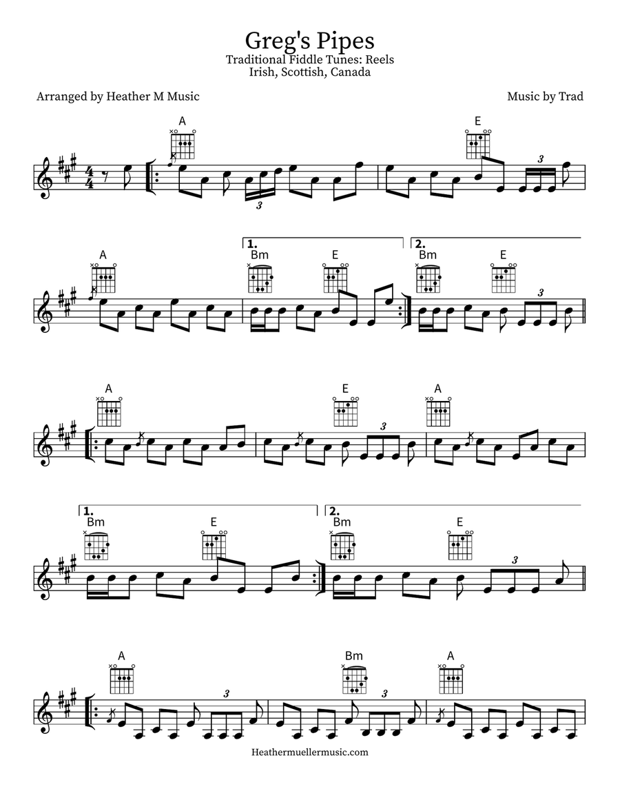 Greg's Pipes Violin scores gallery preview page 4