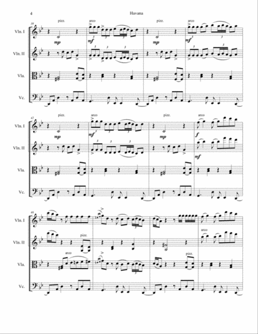 Havana Havana Small Ensemble scores gallery preview page 4