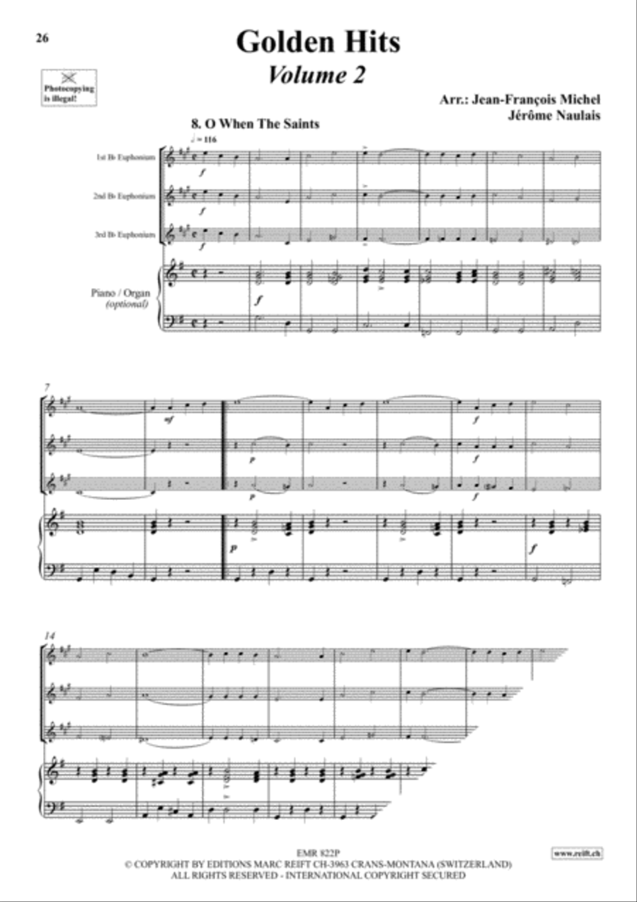Golden Hits Euphonium Trio scores gallery preview page 10