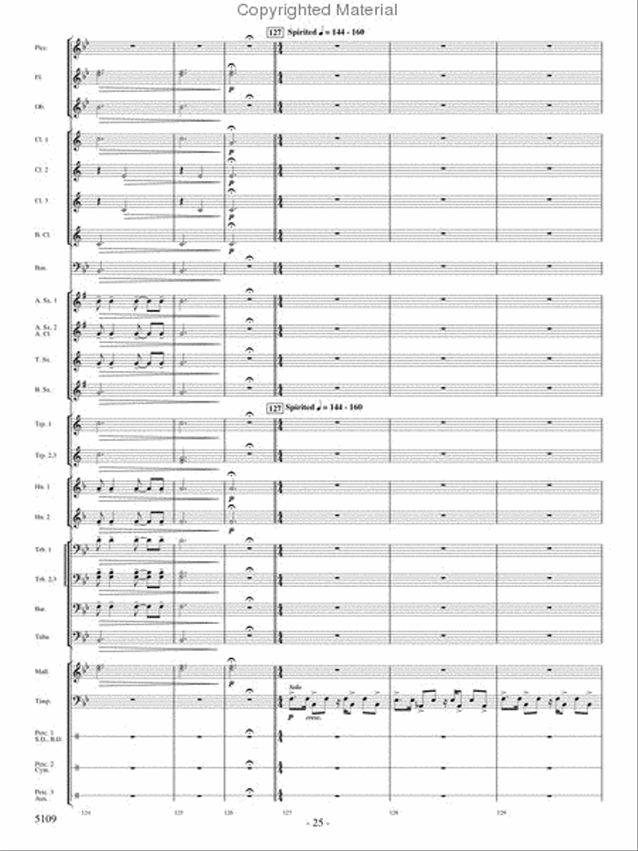 As If On Wings Concert Band scores gallery preview page 24