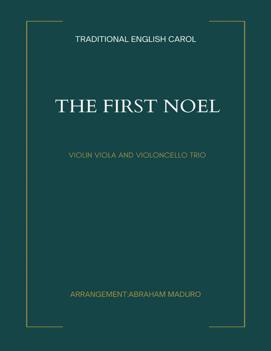 The First Noel Violin Viola and Cello Trio String Trio scores gallery preview page 1