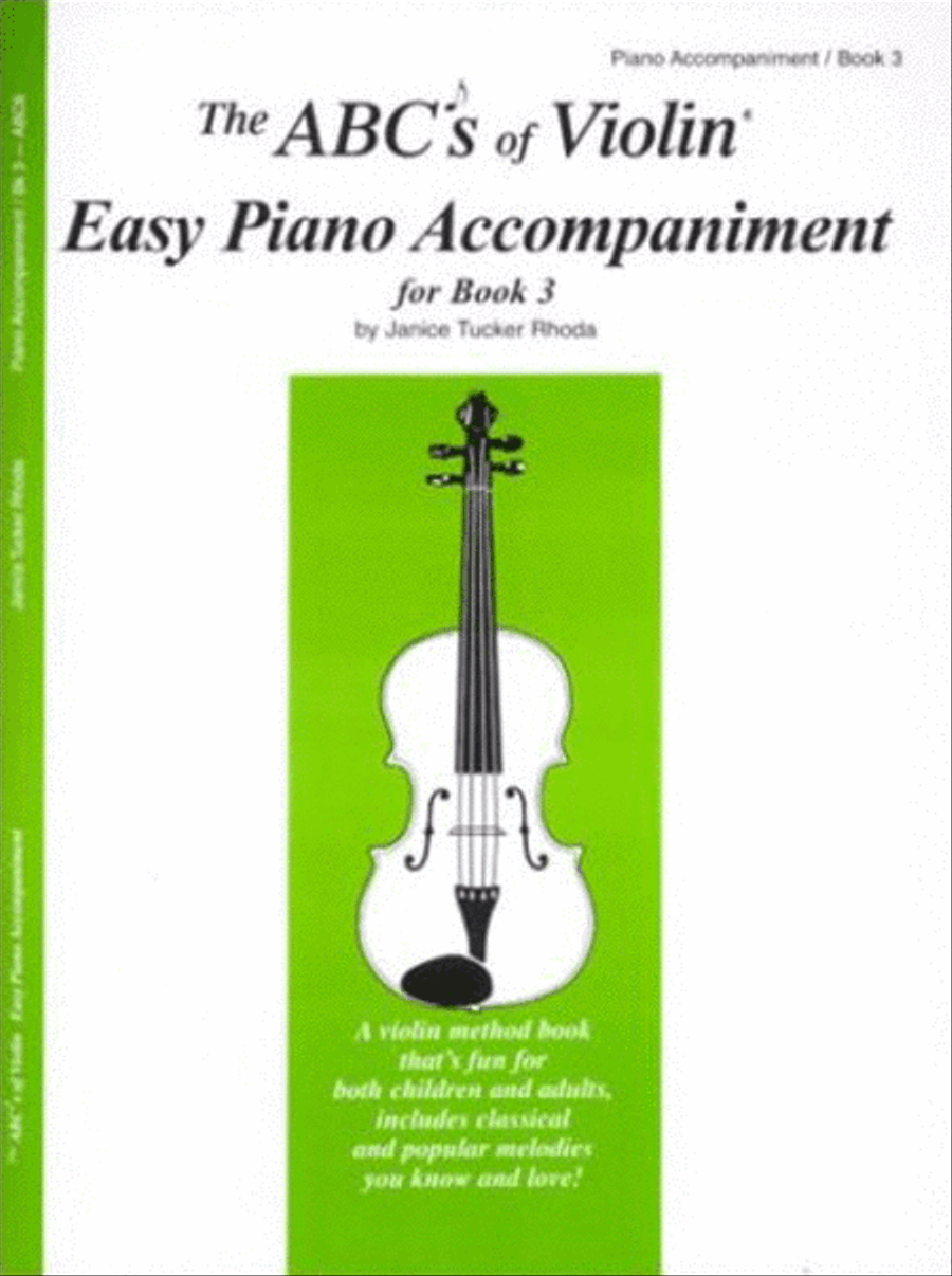 The ABC's of Cello - Easy Piano Acompaniment for Book 3