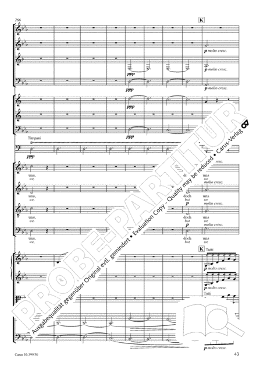 Schicksalslied, Op. 54 Choir scores gallery preview page 44