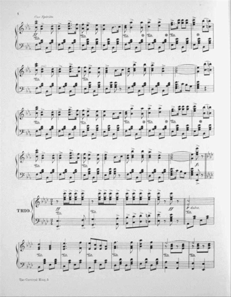 The Carnival King Piano Solo scores gallery preview page 3