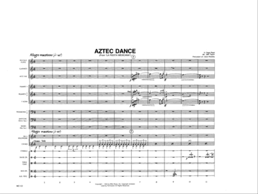 Aztec Dance Aztec Dance Marching Band scores gallery preview page 2