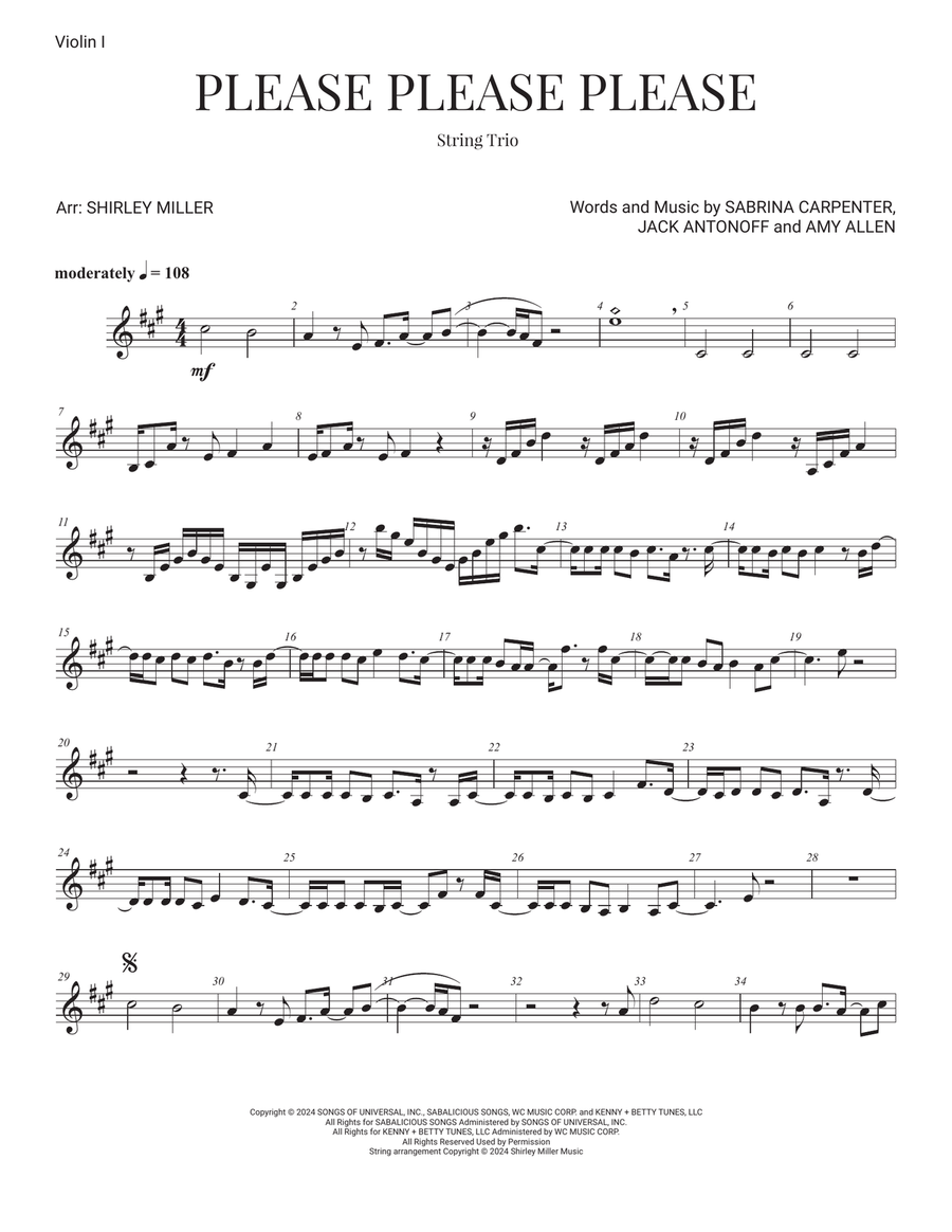 Please Please Please Please Please Please String Trio scores gallery preview page 5