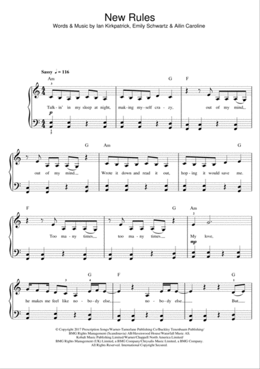 New Rules Piano scores gallery preview page 1