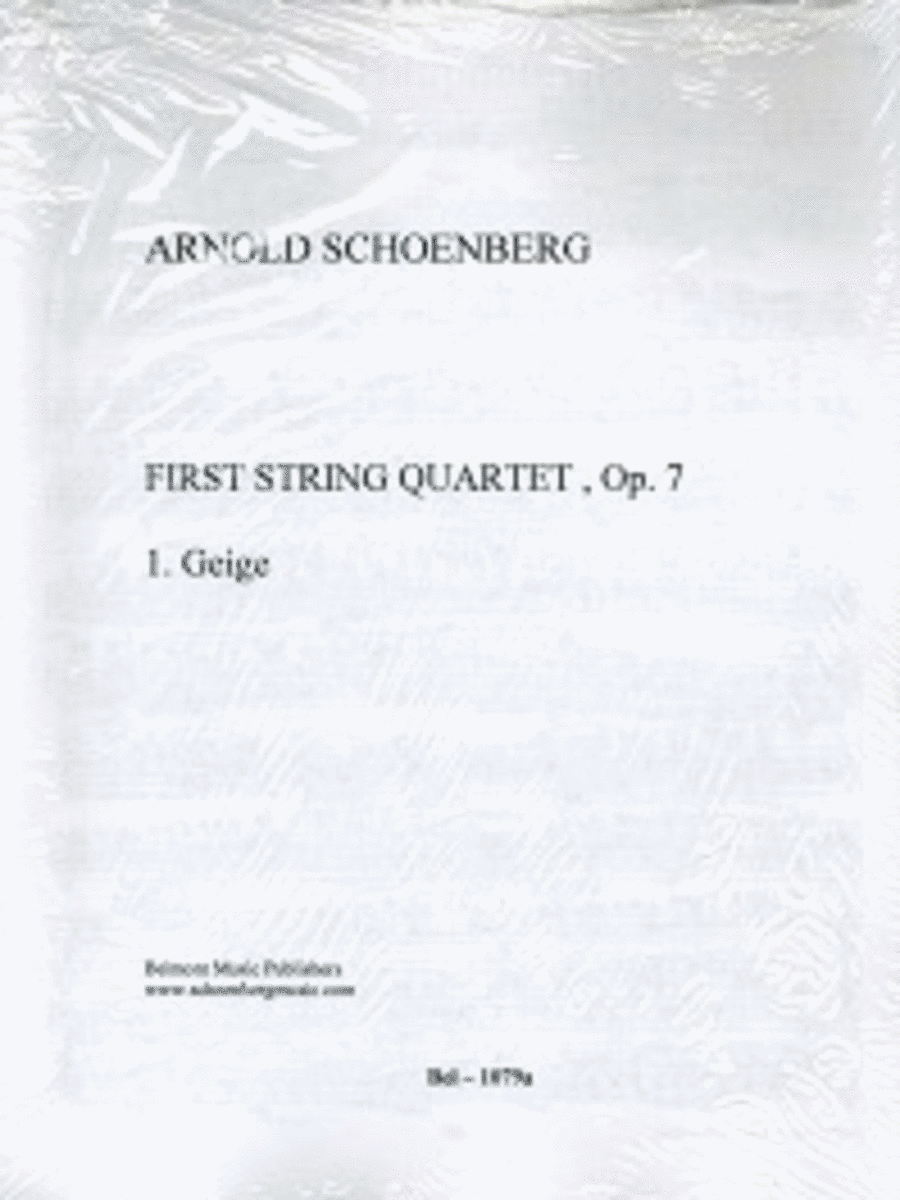 First String Quartet, Op. 7