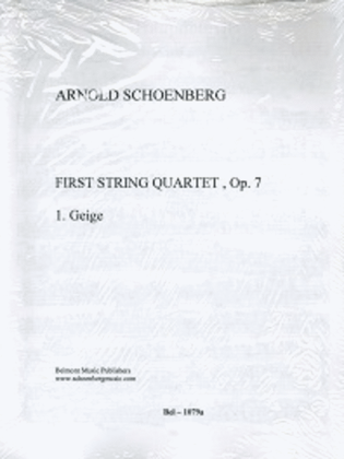 Book cover for First String Quartet, Op. 7