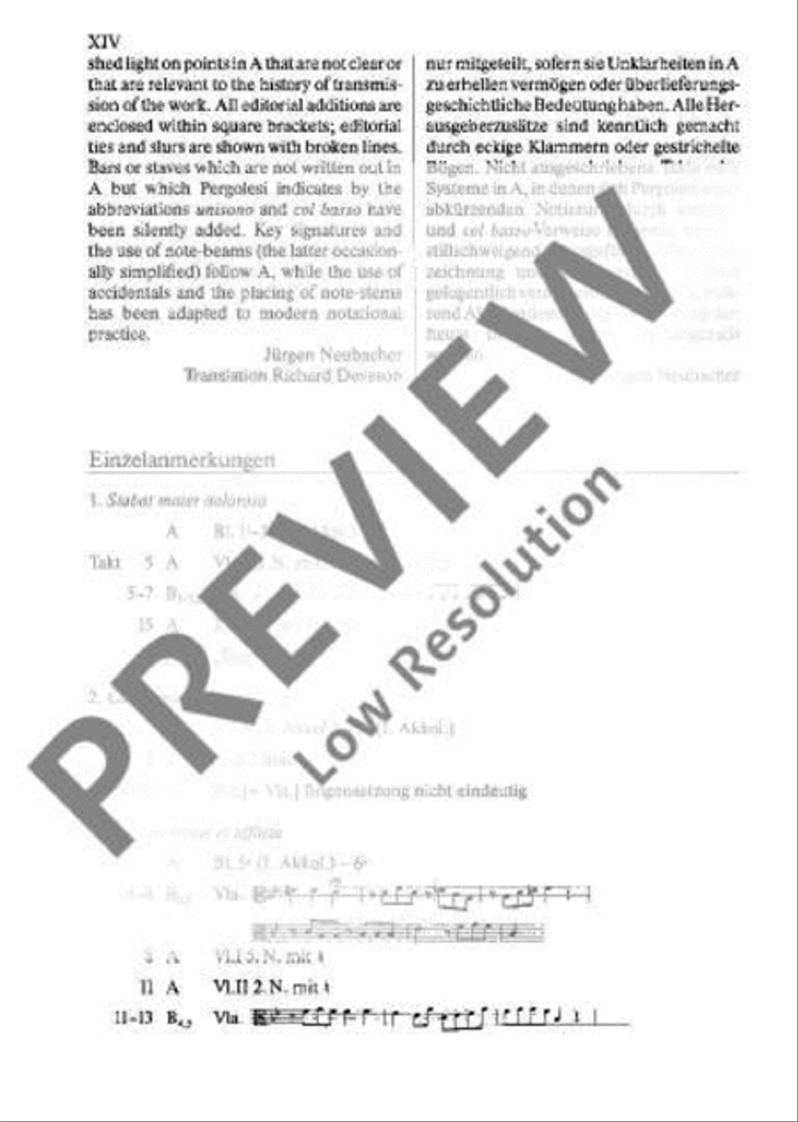 Stabat Mater Basso Continuo scores gallery preview page 15