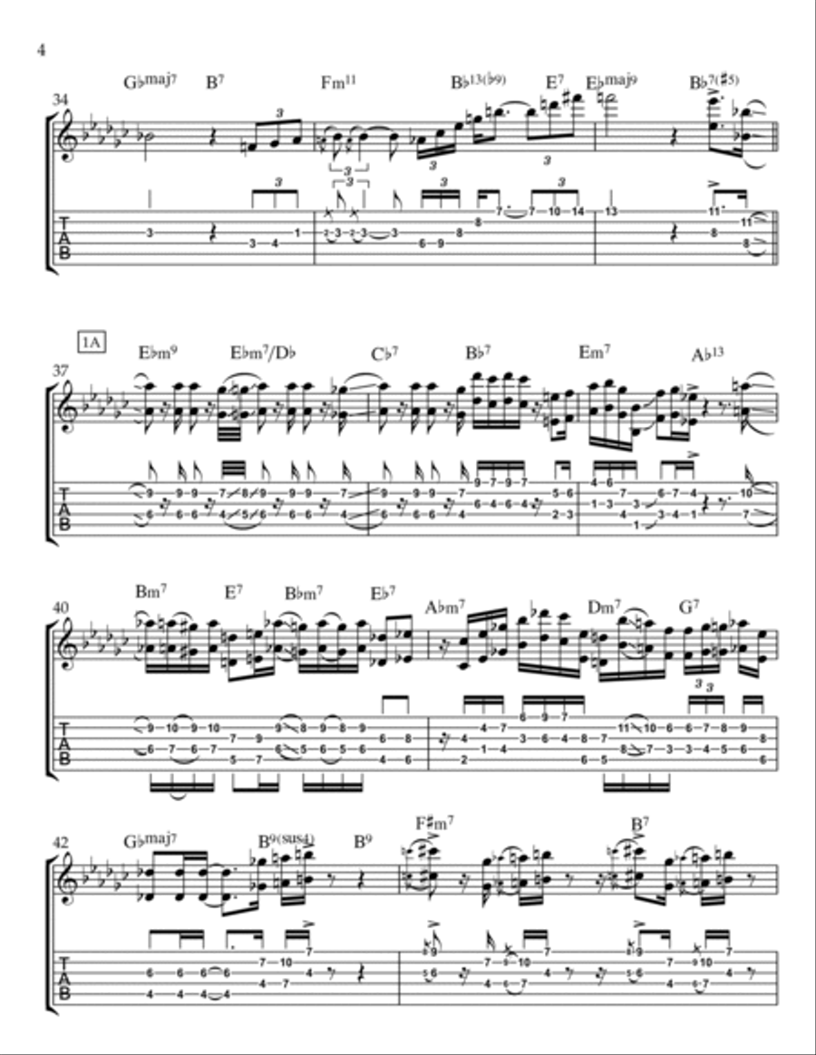 'round Midnight 'round Midnight Electric Guitar scores gallery preview page 4
