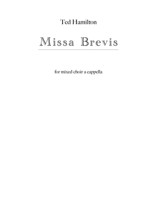 Missa Brevis for mixed choir a cappella