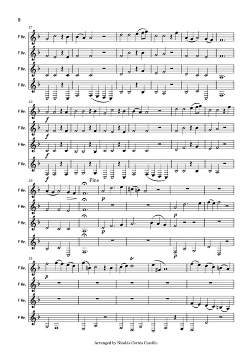 Handel - Lascia ch'io pianga - Horn Quartet image number null