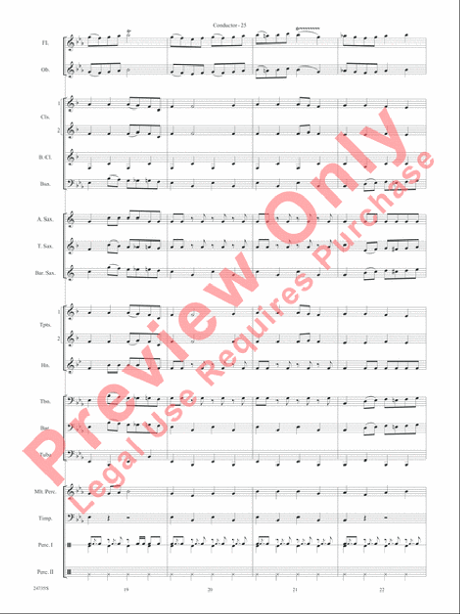 River Valley Legacy (I. River Echoes, II. Railroads, III. Machines, IV. Traditions) Concert Band scores gallery preview page 28