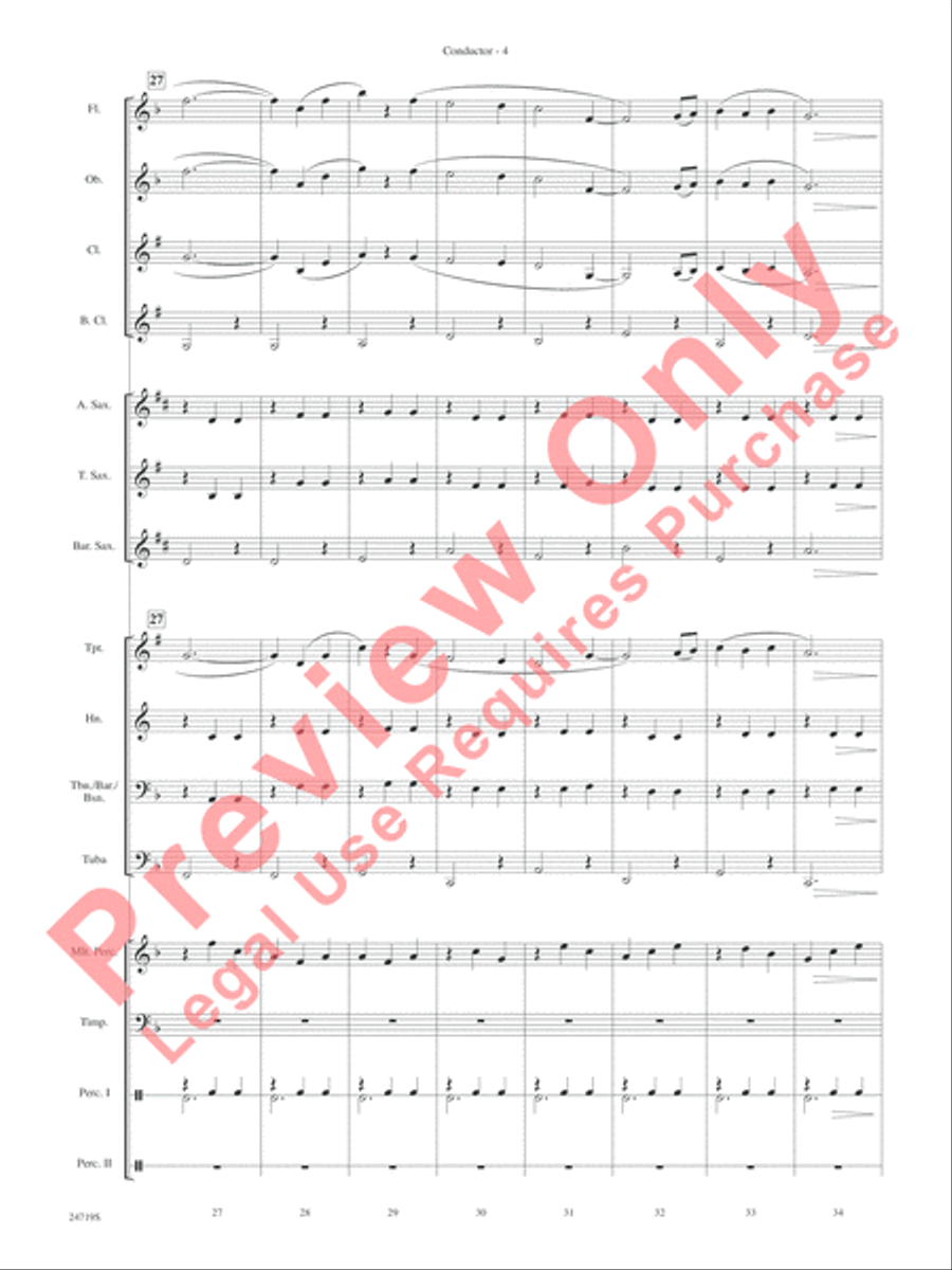 Harry Potter and the Goblet of Fire, Themes from Concert Band scores gallery preview page 6