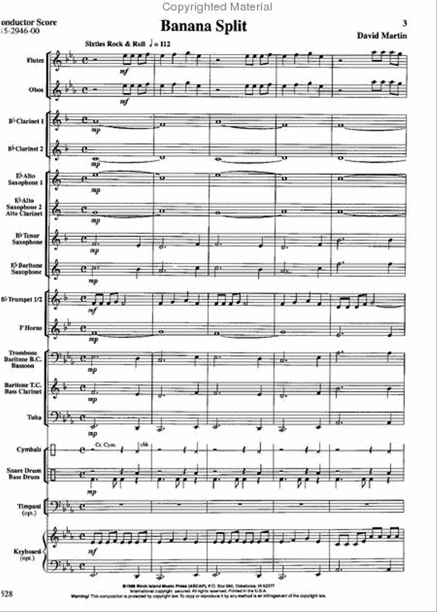 Banana Split Banana Split Concert Band scores gallery preview page 2