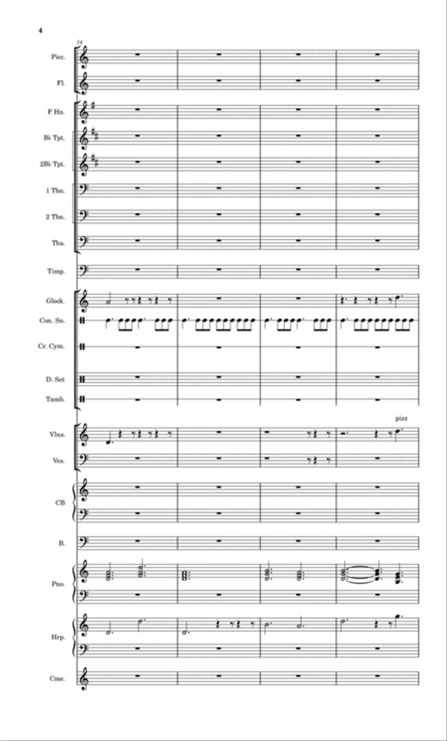 The Dragon Race Full Orchestra scores gallery preview page 4