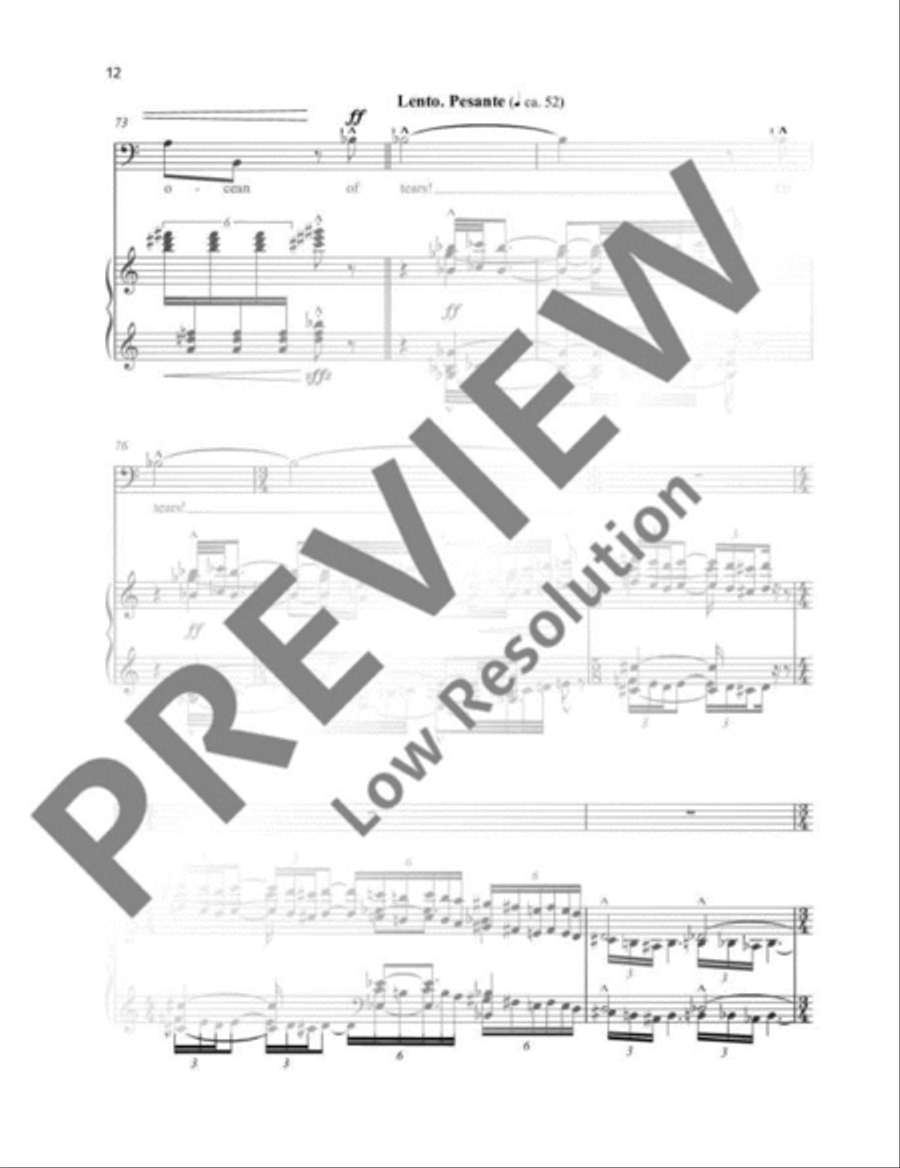 Three Songs Baritone Voice scores gallery preview page 13