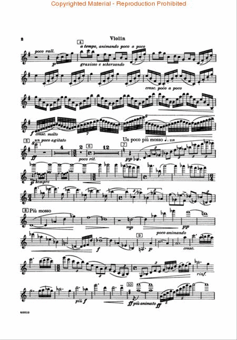 Concerto – Corrected Revised Version Violin Solo scores gallery preview page 3