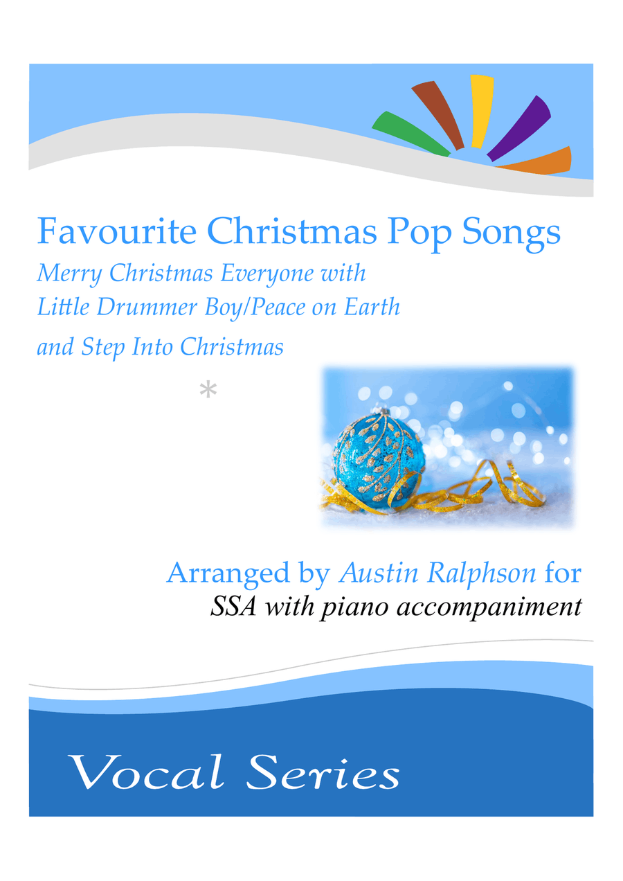 Medley: Merry Christmas Everyone with Little Drummer Boy/peace On Earth and Step Into Christmas Small Ensemble scores gallery preview page 1